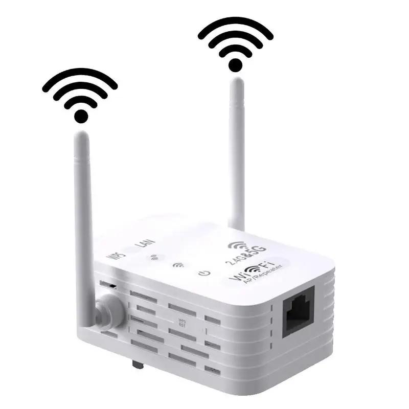 Wifi Repeater 5G Wifi Booster And Signal Amplifier 1200M Signal Booster Double Frequency Through-wall Repeater Delay